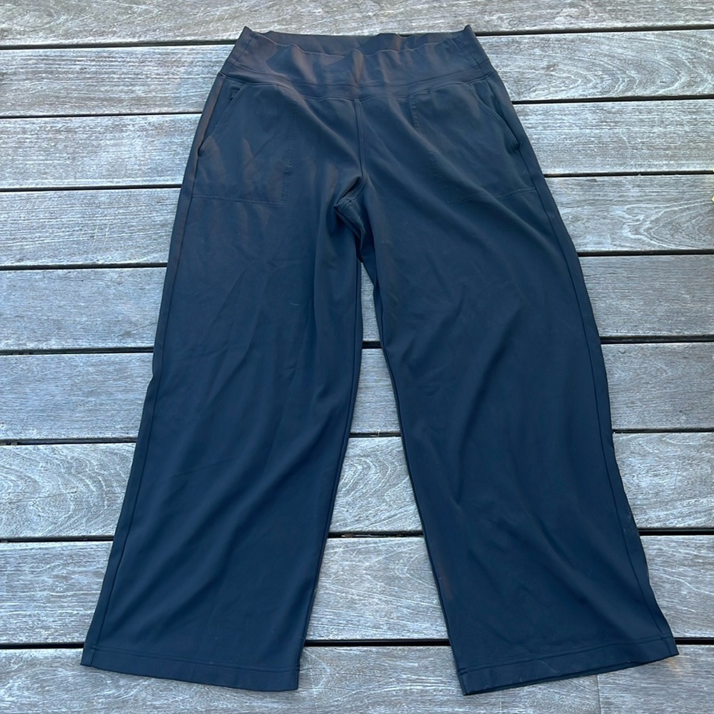 Athleta Black Wide-Leg-Venice pants